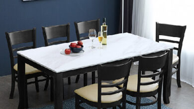 베스트리빙 데미안 캘빈 웬지 6인용 화강암 대리석 or 12T 포세린 통세라믹 식탁 테이블세트/의자6개 4colors, 화이트세라믹(식탁), 베이지+초코(의자)