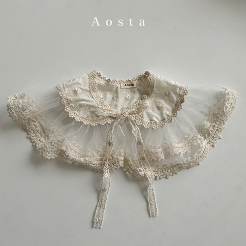아오스타 케이프 케이프카라 레이스케이프 레이어드룩 봄신상 봄아기옷