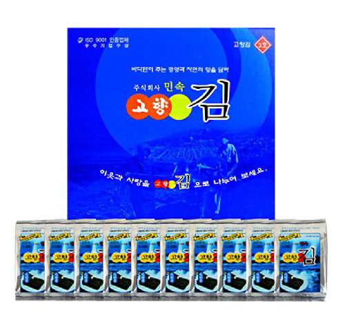 민속 고향김 3호 - 선물세트 [ 1박스 10봉 ] 식탁용, 1박스