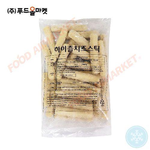 푸드올마켓_ 하이즐 치즈스틱 750g(25gx30ea) /냉동