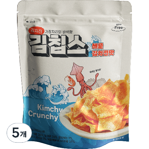더다믐 김치부각 김칩스 해물김치전맛