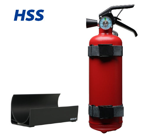 HSS소방 차량용 소화기 0.7kg 거치스트랩 + 홀더 포함, 1개