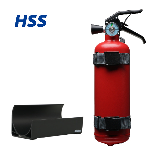 HSS소방 차량용 소화기 0.7kg 거치스트랩 + 홀더 포함, 1개