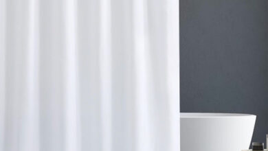 프리미엄 패브릭 방수 샤워 커튼 화이트 90g 180 x 180 cm, 1개, 화이트
