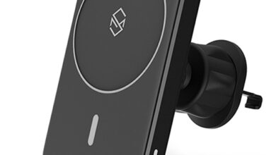 신지모루 맥세이프 송풍구형 차량용 고속 무선 충전 핸드폰 거치대 + C타입 케이블