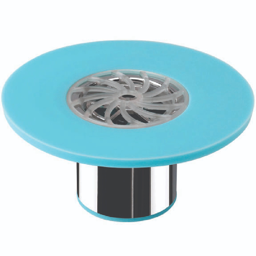 뉴셀클리너 욕실용 원형 실리콘 하수구트랩 스카이블루