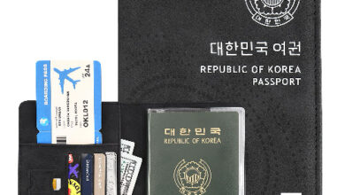 올탐 RFID 해킹방지 프리미엄 가죽 여권케이스 투명 여권케이스 포함