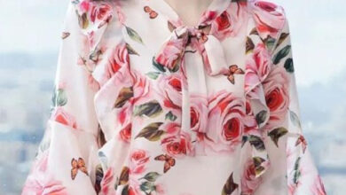 미루월드 여름 블라우스 꽃무늬 여성 쉬폰 셔츠 루즈핏 레이스
