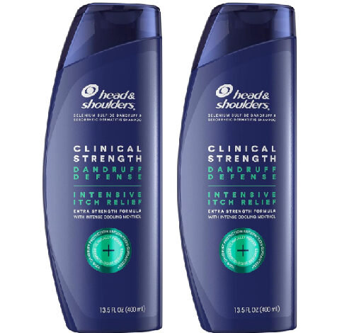 헤드앤숄더 2 인 1 클리니컬 스트렝스 댄드러프 디펜스 인텐시브 이치 릴리프 샴푸 400ml + 코튼 타월 세트