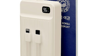 바우아토 PD 22.5W 고속 입출력 케이블 일체형 미니 대용량 보조배터리 20000mah, 단일상품, 아이보리