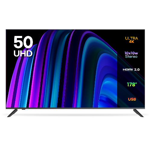 이노스 4K UHD LED TV 50인치 제로베젤 티비