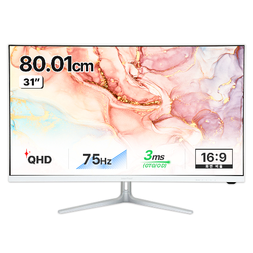 인터픽셀 QHD 평면 모니터 화이트 에디션, 80cm, IPQ3220(무결점)