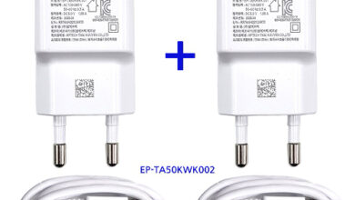 삼성 1+1 EP-TA50KWK 001 가정용 USB 충전기 5V 1.55A 화이트 80cm C타입 케이블 포함