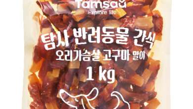 탐사 반려동물 간식 오리가슴살 고구마 말이, 1kg, 1개