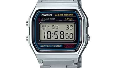 카시오 남여공용 메탈 디지털 명품 시계 A158WA-1DF / CASIO