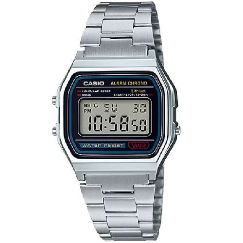 카시오 남여공용 메탈 디지털 명품 시계 A158WA-1DF / CASIO